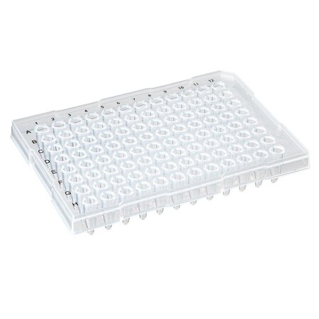 Globe Scientific 96-well PCR plate, 0.2mL, PP natural PK PCR-HS-RR02
